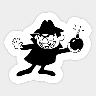 black cartoon characters Sticker